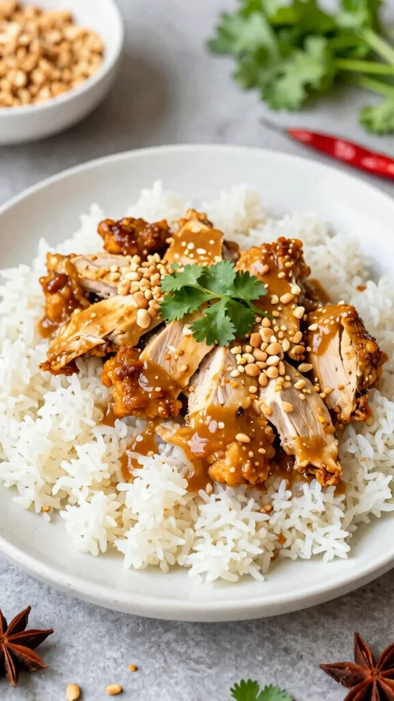 17 Healthy Easy Dinner Recipes for Beginners - 15. Thai Peanut Chicken and Rice 1