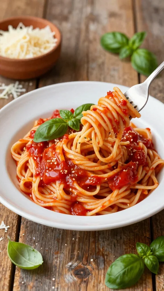 17 Healthy Easy Dinner Recipes for Beginners - 6. Creamy Tomato Basil Pasta 1