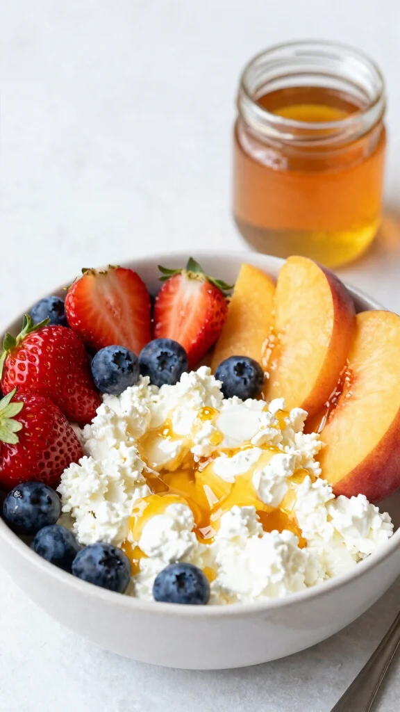 17 Healthy Lunch Box Ideas for Adults & Kids - 15. Cottage Cheese & Fruit Bowl 1