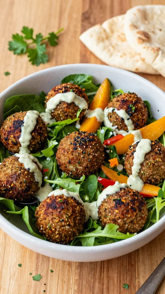 17 Healthy Lunch Ideas for Weight Losing That Keep You Full - 11. Baked Falafel Bowl 1