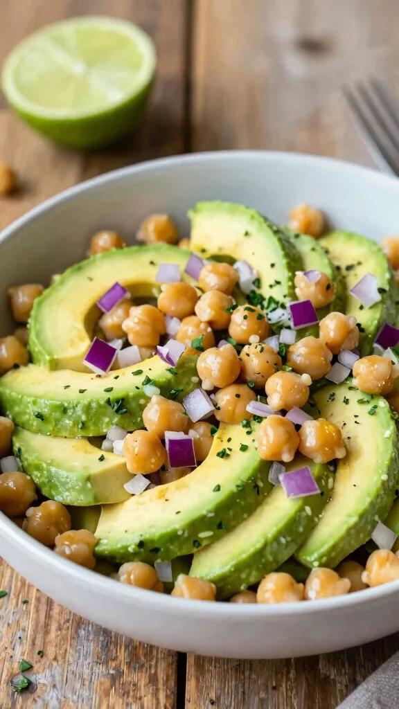 17 Healthy Lunch Ideas for Weight Losing That Keep You Full - 13. Chickpea and Avocado Salad 1