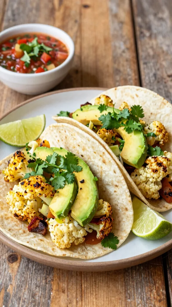 17 Healthy Recipes Lunch Ideas for Clean Eating - 7. Cauliflower Tacos 1