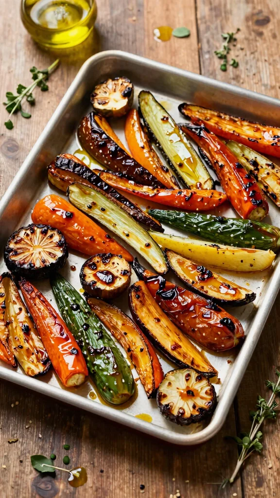 17 Healthy Simple Dinner Recipes with Minimal Ingredients - 16. Simple Roasted Vegetables 1