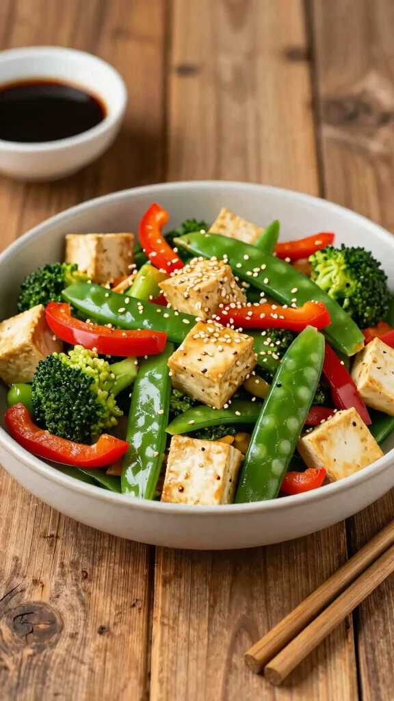 17 Healthy Simple Dinner Recipes with Minimal Ingredients - 2. Veggie Stir-Fry with Tofu 1