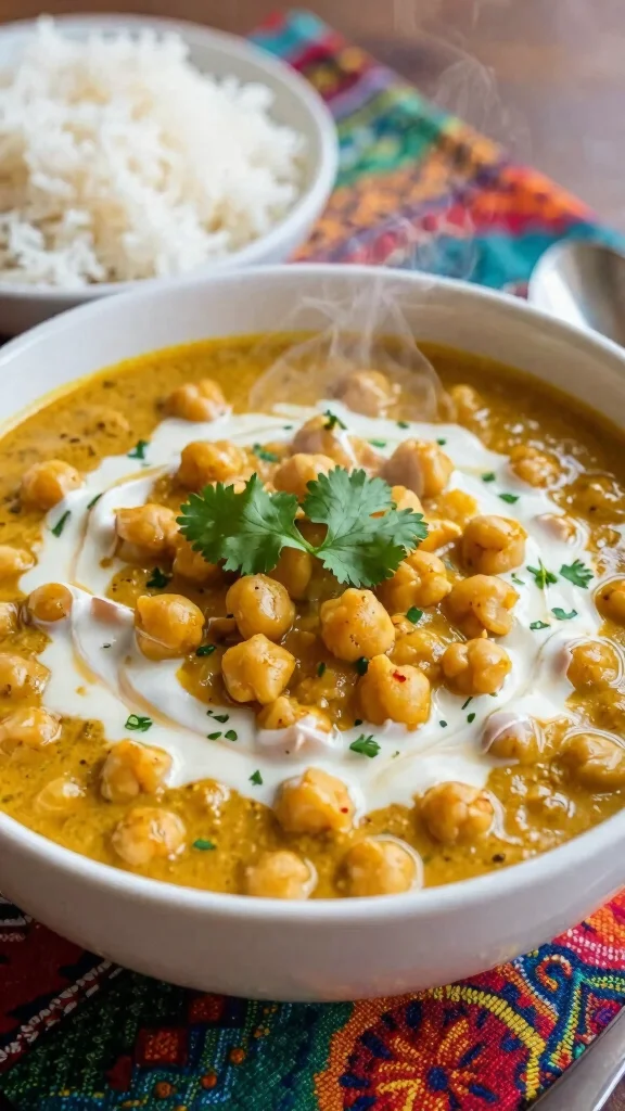 17 Healthy Simple Dinner Recipes with Minimal Ingredients - 3. Chickpea Curry 1