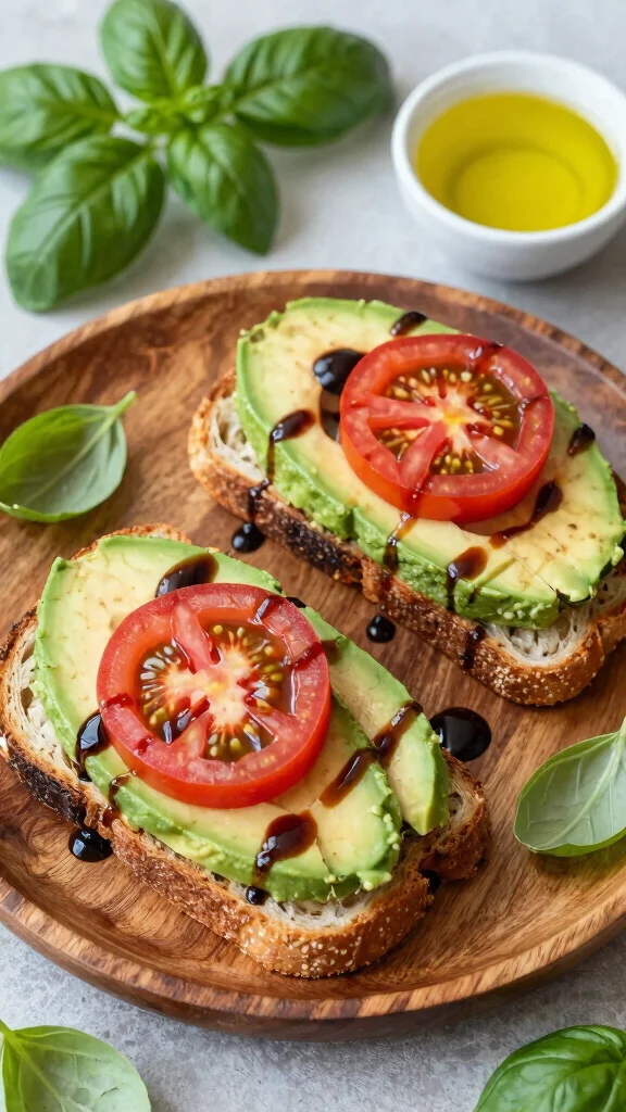 17 Healthy Simple Dinner Recipes with Minimal Ingredients - 7. Avocado Toast with Tomato 1