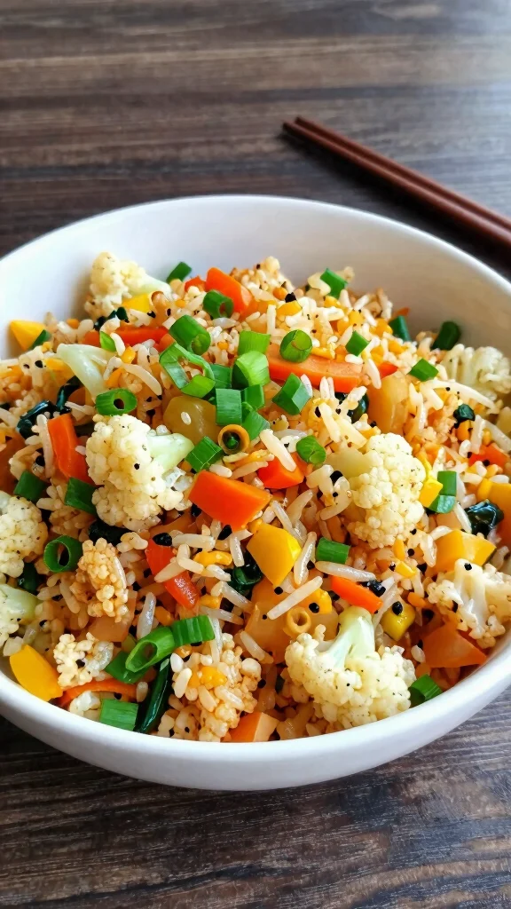 17 Healthy Simple Dinner Recipes with Minimal Ingredients - 8. Cauliflower Fried Rice 1