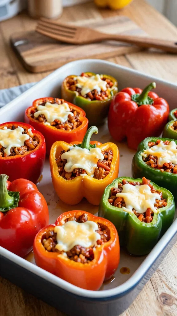 17 Healthy and Easy Dinner Recipes Anyone Can Cook - 10. Stuffed Bell Peppers 1