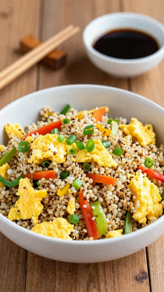 17 Healthy and Easy Dinner Recipes Anyone Can Cook - 16. Egg Fried Quinoa 1