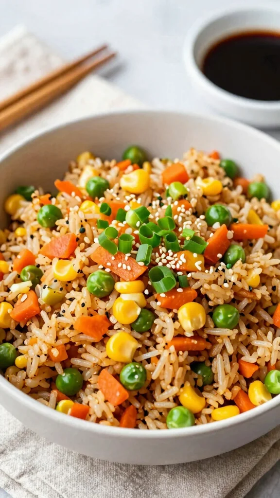 17 Healthy and Easy Dinner Recipes Anyone Can Cook - 4. Easy Vegetable Fried Rice 1