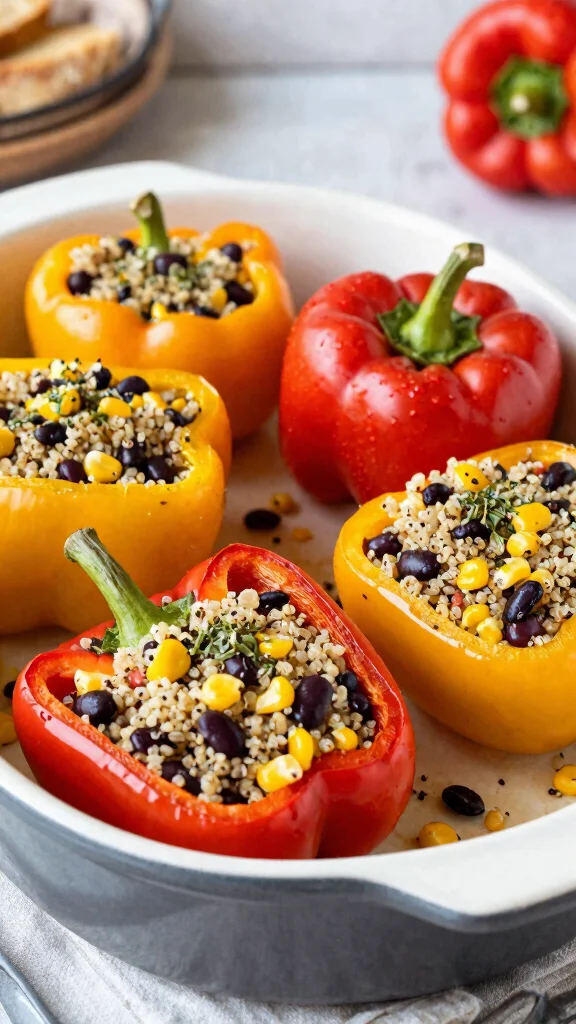 17 Lunch Healthy Ideas for Everyday Cooking - 10. Stuffed Bell Peppers 1