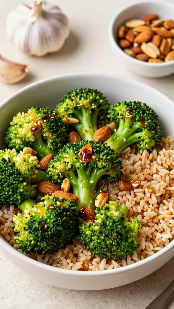 17 Lunch Healthy Ideas for Everyday Cooking - 11. Broccoli and Almond Stir-Fry 1