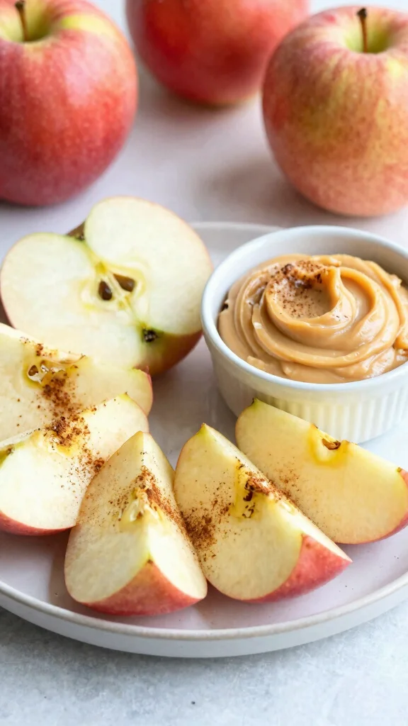 17 Lunch Healthy Ideas for Everyday Cooking - 16. Apple and Almond Butter Snack 1