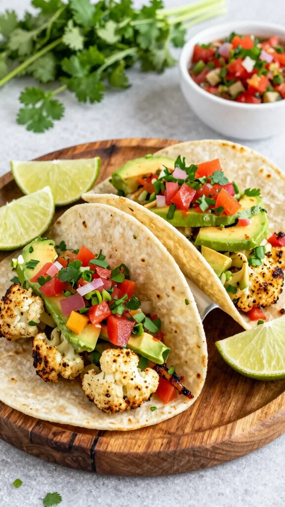 17 Lunch Healthy Ideas for Everyday Cooking - 8. Cauliflower Tacos 1