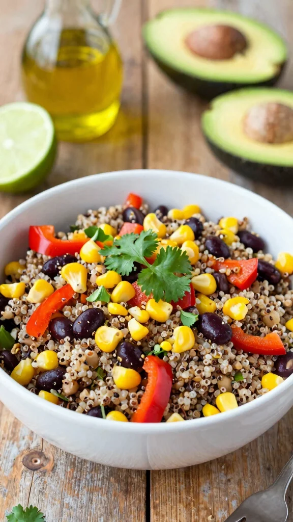 17 Lunch Ideas Healthy and Easy to Make - 1. Quinoa & Black Bean Salad 1
