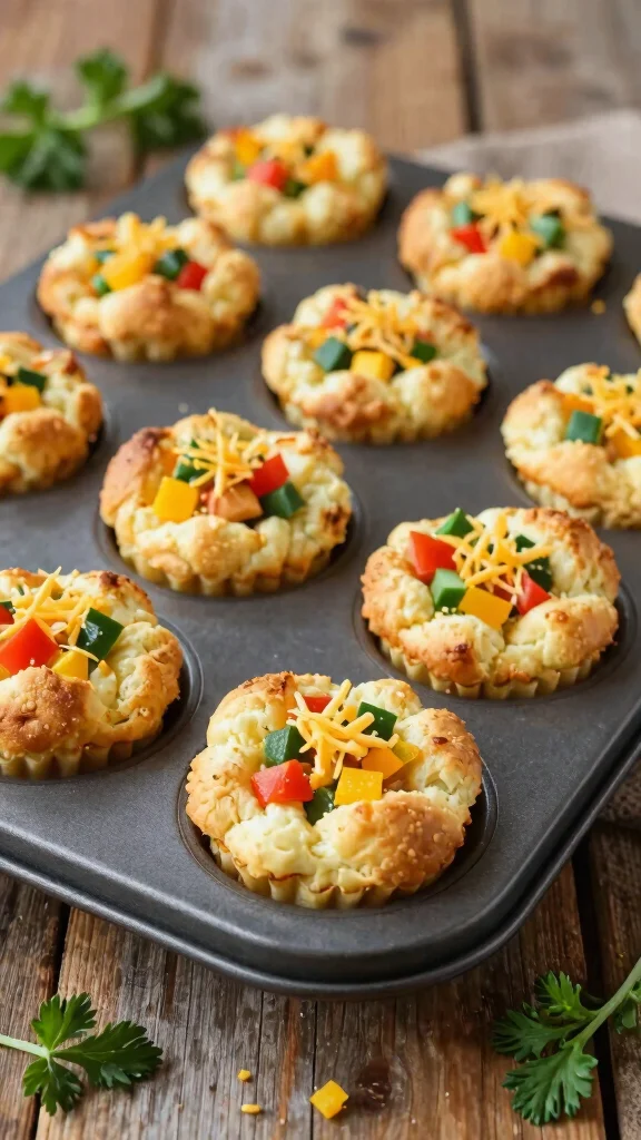17 Lunch Ideas Healthy and Easy to Make - 10. Egg Muffins with Veggies 1