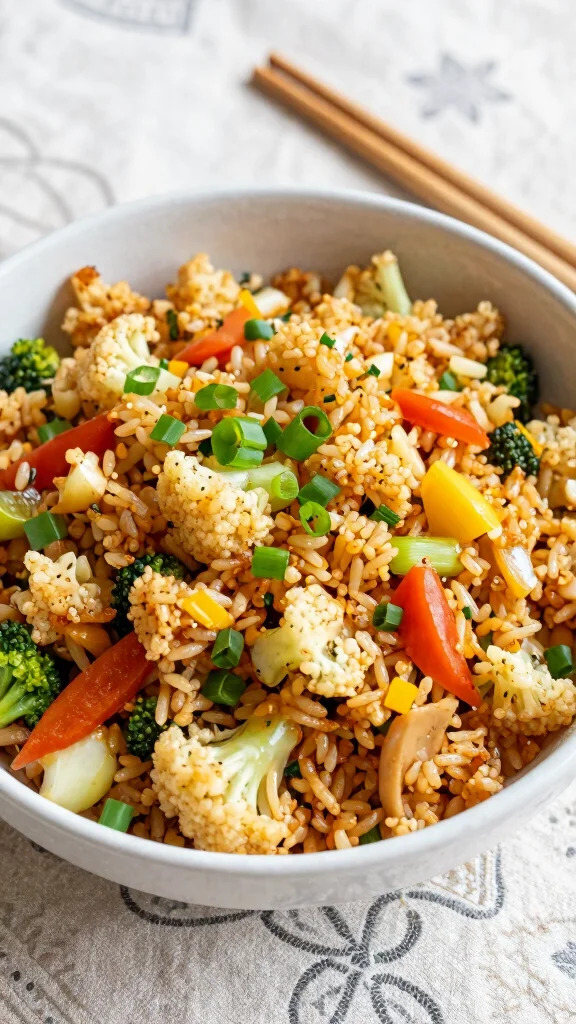 17 Lunch Ideas Healthy and Easy to Make - 14. Cauliflower Fried Rice 1