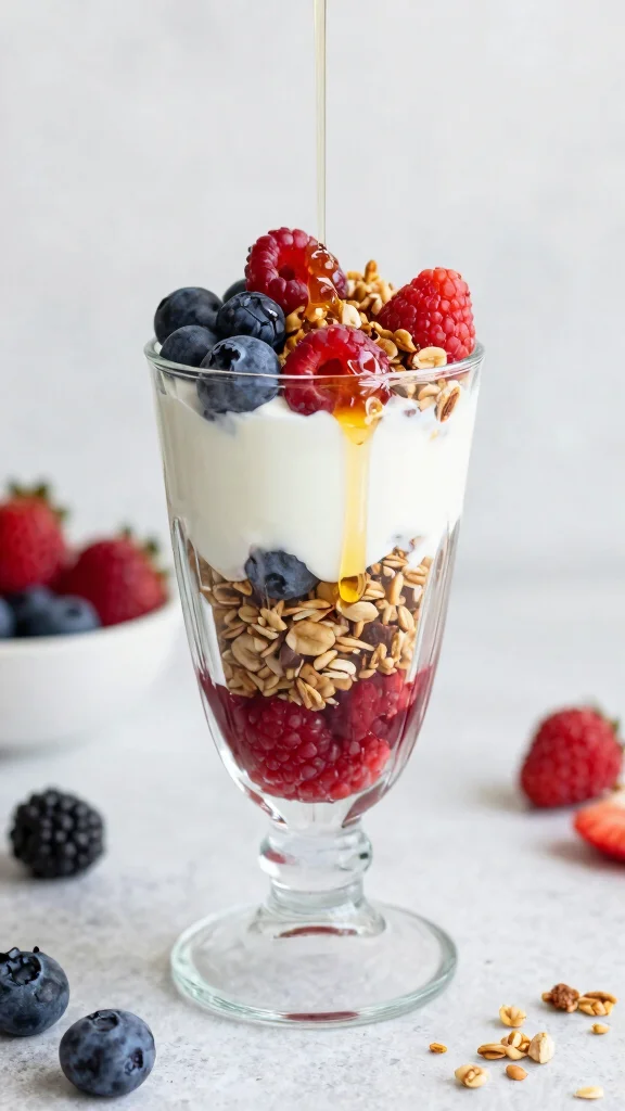 17 Lunch Ideas Healthy and Easy to Make - 15. Greek Yogurt Parfait 1