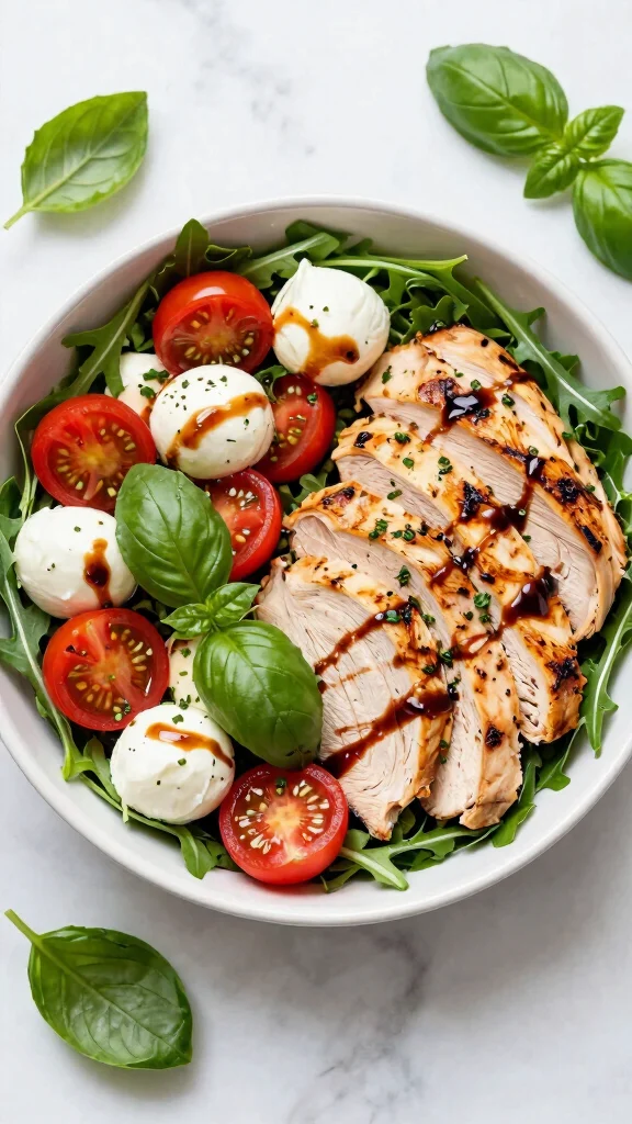 17 Lunch Ideas Healthy and Easy to Make - 5. Caprese Chicken Bowl 1