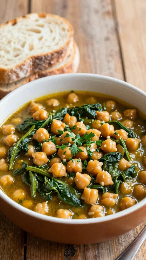 17 Quick and Healthy Dinner Recipes Under 30 Minutes - 13. Chickpea & Spinach Stew 1