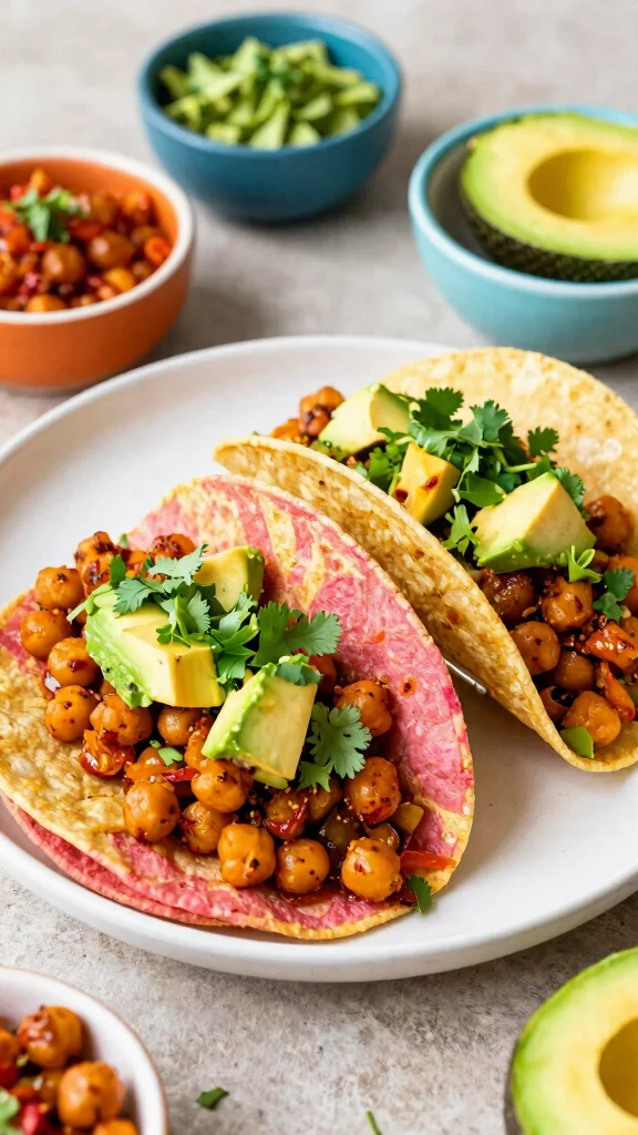 17 Quick and Healthy Dinner Recipes Under 30 Minutes - 2. Spicy Chickpea Tacos 1