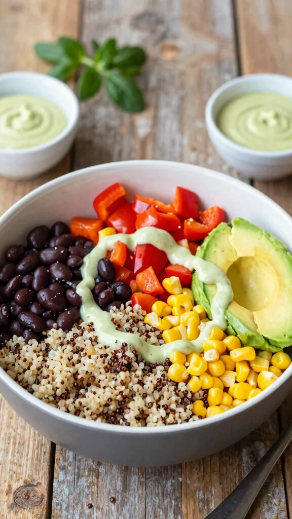 17 Quick and Healthy Dinner Recipes Under 30 Minutes - 3. Quinoa & Black Bean Buddha Bowl 1