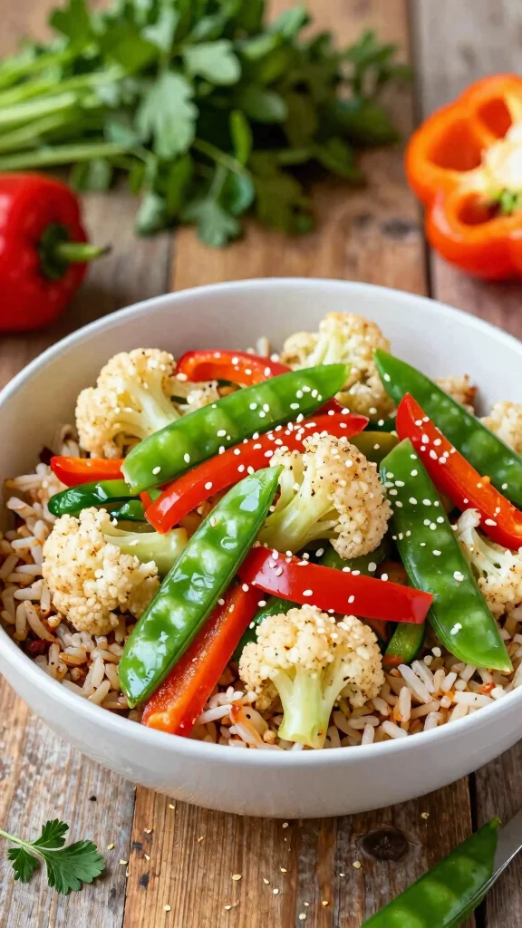 17 Quick and Healthy Dinner Recipes Under 30 Minutes - 4. Cauliflower Stir-Fry 1