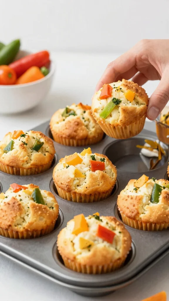 18 Easy Lunch Ideas Healthy & Budget-Friendly - 11. Egg and Vegetable Muffins 1