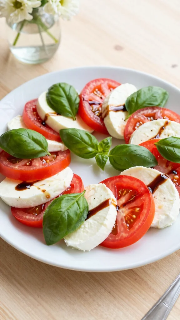 18 Easy Lunch Ideas Healthy & Budget-Friendly - 14. Caprese Salad with Balsamic Glaze 1