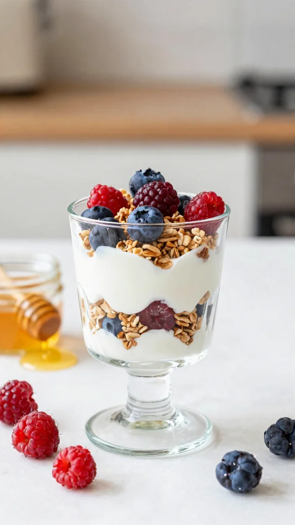 18 Easy Lunch Ideas Healthy & Budget-Friendly - 6. Greek Yogurt Parfait 1