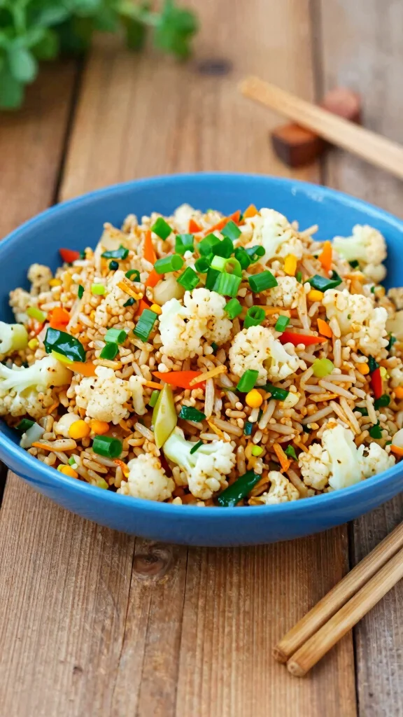 18 Easy Lunch Ideas Healthy & Budget-Friendly - 8. Cauliflower Fried Rice 1