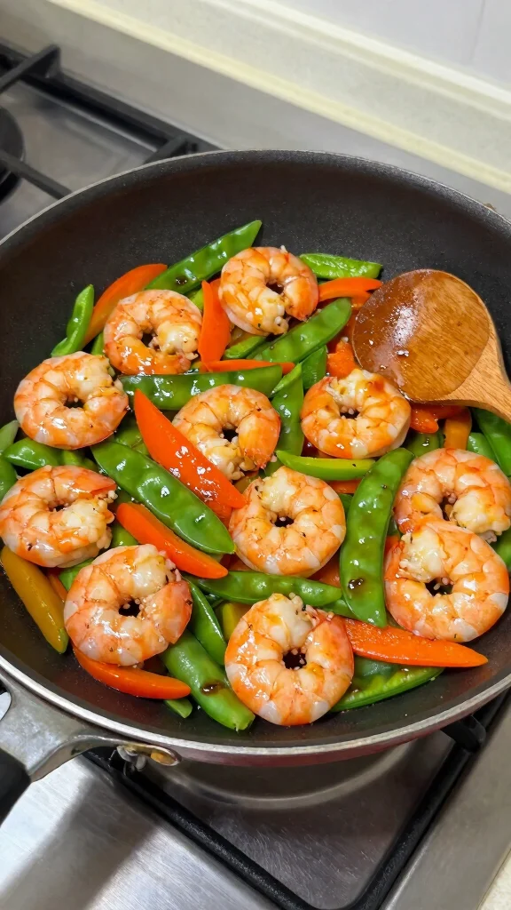 18 Easy and Healthy Dinner Recipes for Everyday Cooking - 6. Shrimp and Veggie Stir-fry 1