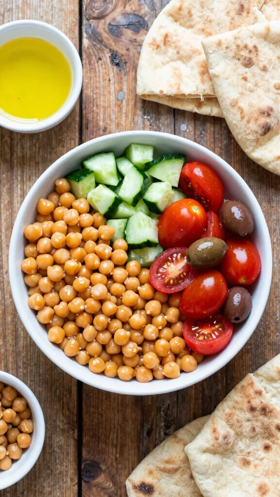 18 Healthy Easy Lunch Ideas for Busy Days - 13. Mediterranean Chickpea Bowl 1