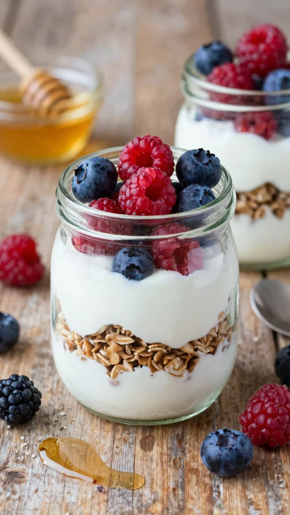 18 Healthy Easy Lunch Ideas for Busy Days - 4. Greek Yogurt Parfaits 1