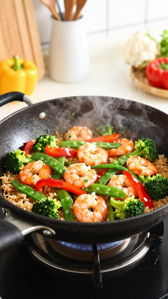 18 Healthy Easy Lunch Ideas for Busy Days - 7. Shrimp Stir-Fry 1