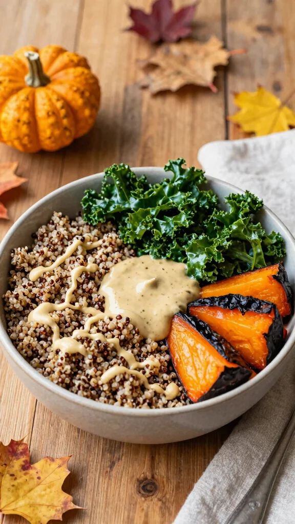 18 Healthy Fall Dinner Recipes You'll Love - 17. Fall Harvest Buddha Bowl 1