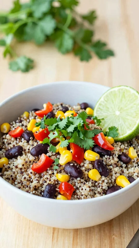 18 Healthy Food Ideas for Lunch You Can Try Today - 1. Quinoa & Black Bean Bowl 1