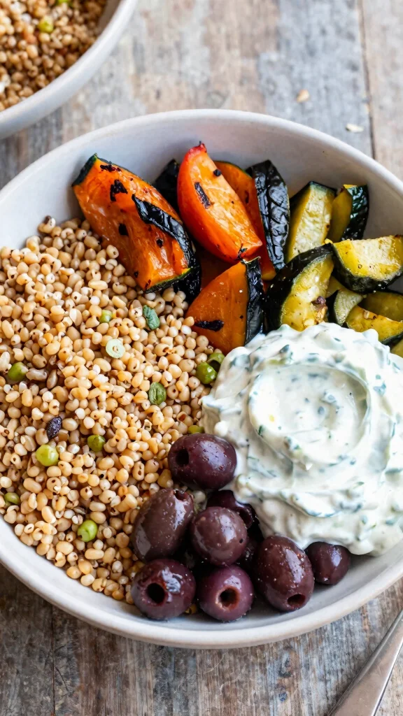 18 Healthy Food Ideas for Lunch You Can Try Today - 12. Mediterranean Grain Bowl 1
