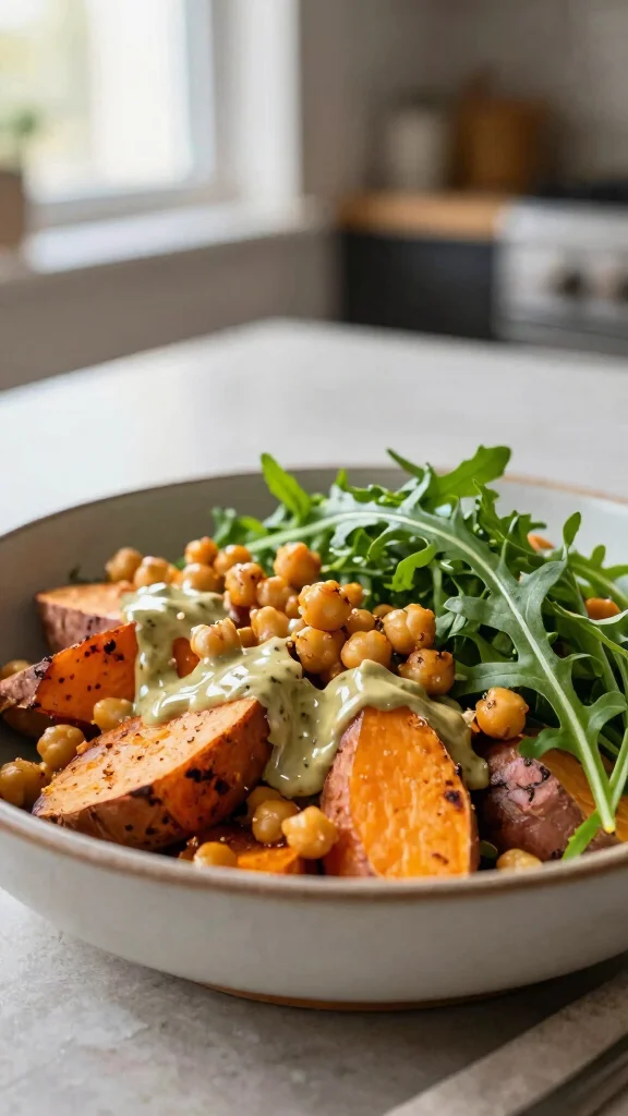 18 Healthy Food Ideas for Lunch You Can Try Today - 2. Sweet Potato & Chickpea Salad 1