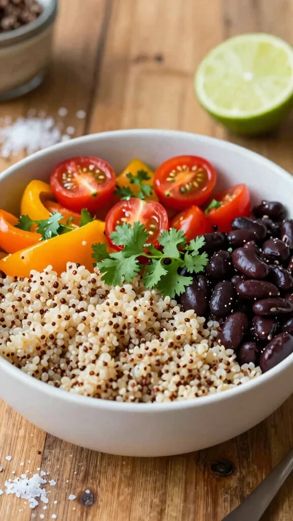 18 Healthy Lunch Bowls Packed with Flavor - 1. Quinoa & Black Bean Bowl 1