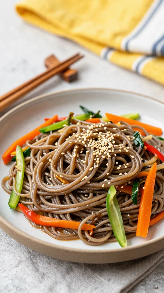 18 Healthy Lunch Bowls Packed with Flavor - 16. Asian Sesame Noodle Bowl 1