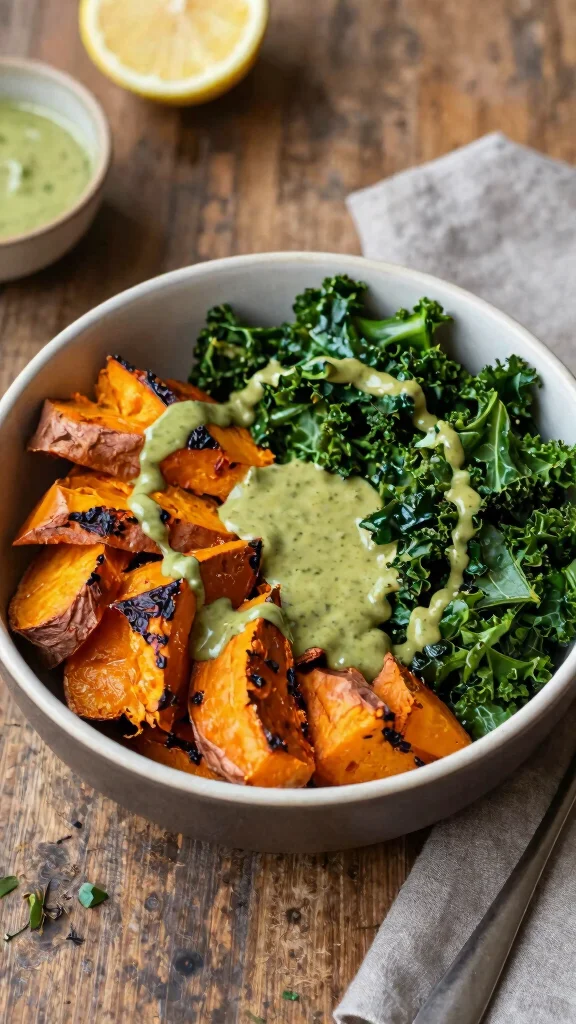 18 Healthy Lunch Bowls Packed with Flavor - 18. Sweet Potato & Kale Bowl 1