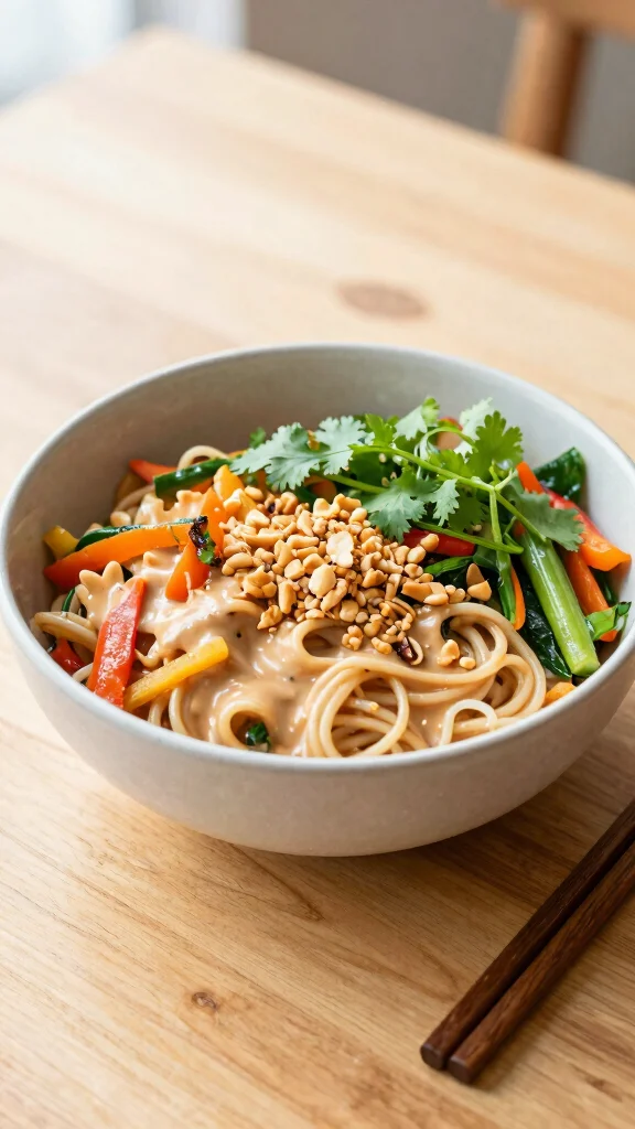 18 Healthy Lunch Bowls Packed with Flavor - 4. Thai Peanut Noodle Bowl 1