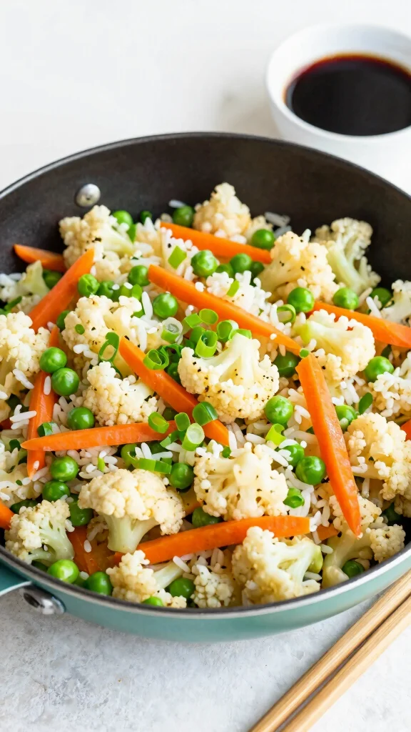 18 Healthy Lunch Meal Prep Ideas for the Week - 12. Cauliflower Rice Stir-Fry 1