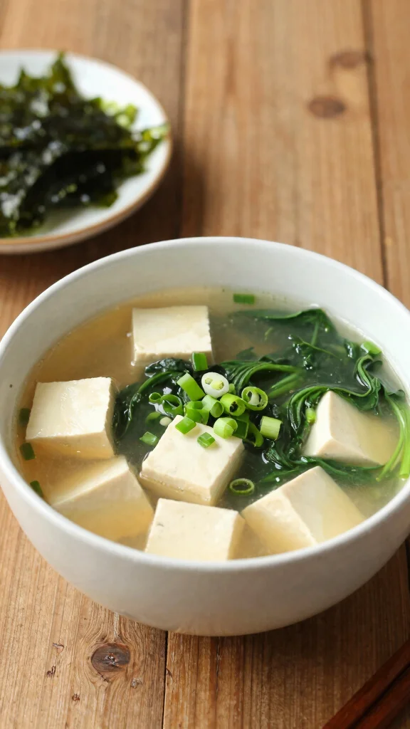 18 Healthy Lunch Meal Prep Ideas for the Week - 13. Miso Soup with Tofu and Greens 1
