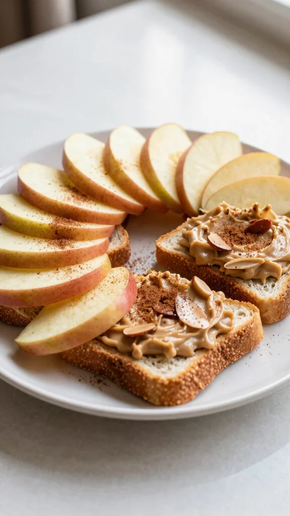 18 Healthy Lunch Meal Prep Ideas for the Week - 14. Apple and Almond Butter Sandwiches 1