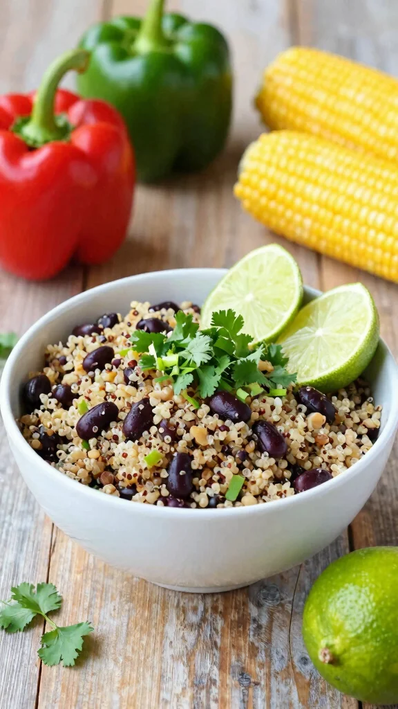 18 Healthy Lunch Recipes for Everyday Eating - 1. Quinoa & Black Bean Salad 1