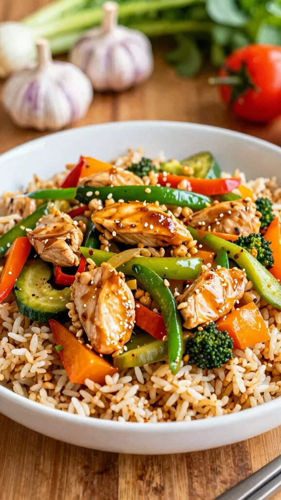 18 Healthy Lunch Recipes for Everyday Eating - 11. Chicken & Veggie Stir-Fry 1