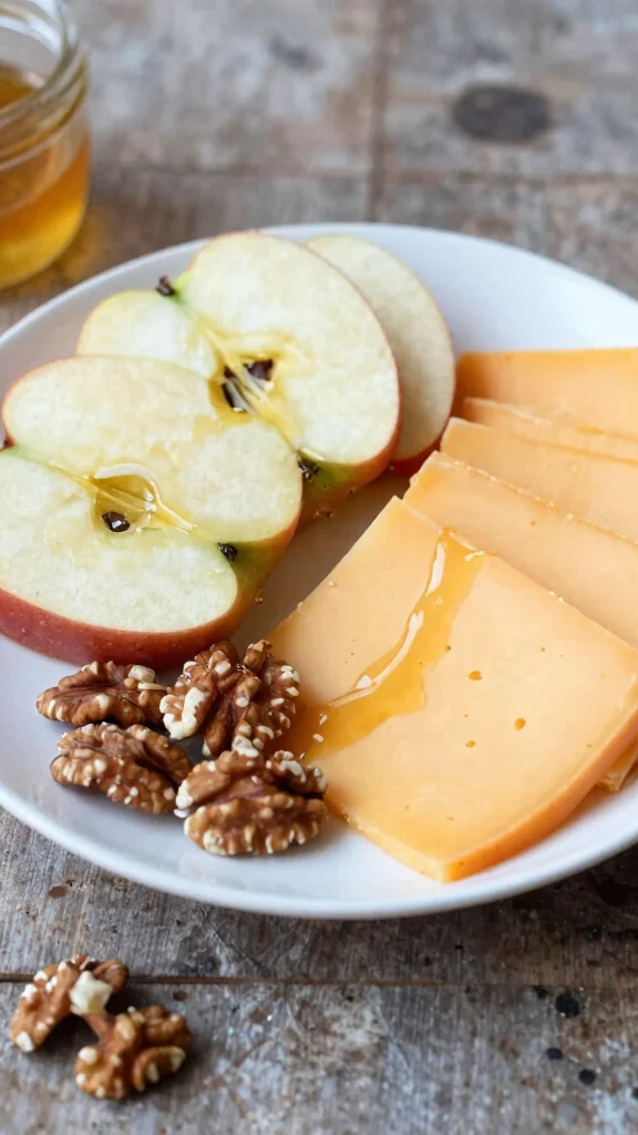 18 Healthy Lunch Recipes for Everyday Eating - 18. Apple & Cheese Snack Plate 1