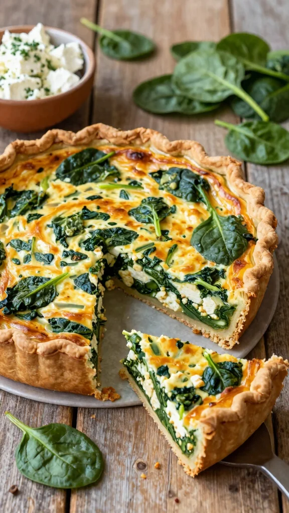 18 Healthy Lunch Recipes for Everyday Eating - 3. Spinach & Feta Quiche 1